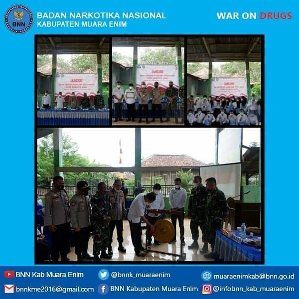 BNNK Muara Enim Resmi Launching Desa Bersinar, Desa Tanjung Baru Kecamatan Panang Enim, Kabupaten Muara Enim