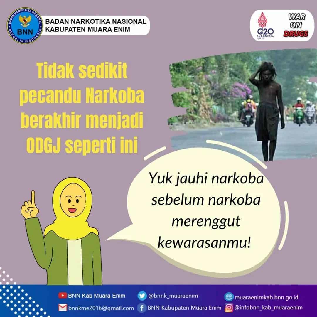 Yuk jauhi narkoba sebelum narkoba merenggut kewarasanmu! Konsep Otomatis