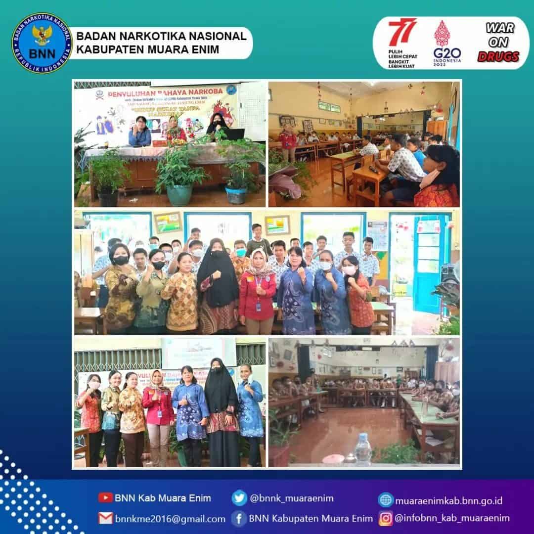 BNNK Muara Enim melaksanakan Sosialisasi P4GN di SMP Xaverius Emmanuel Tanjung Enim Konsep Otomatis